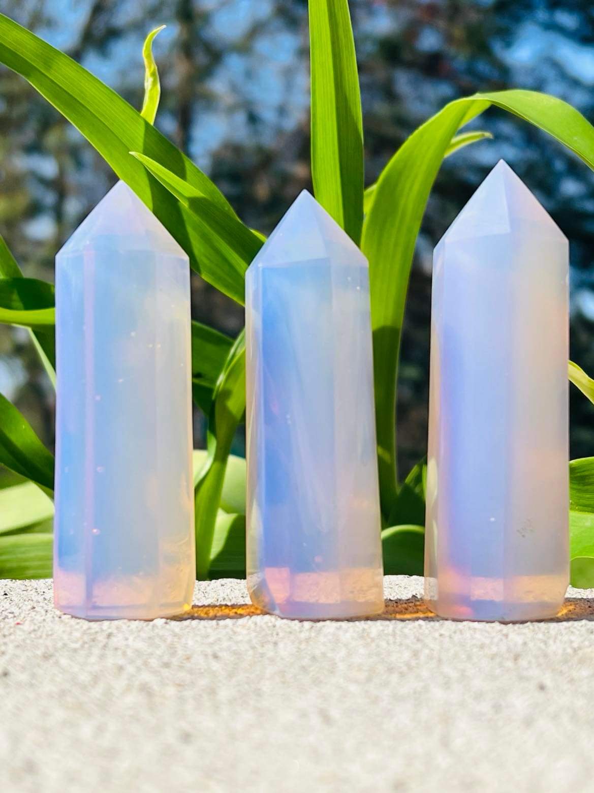 Pink Opalite Crystal Tower